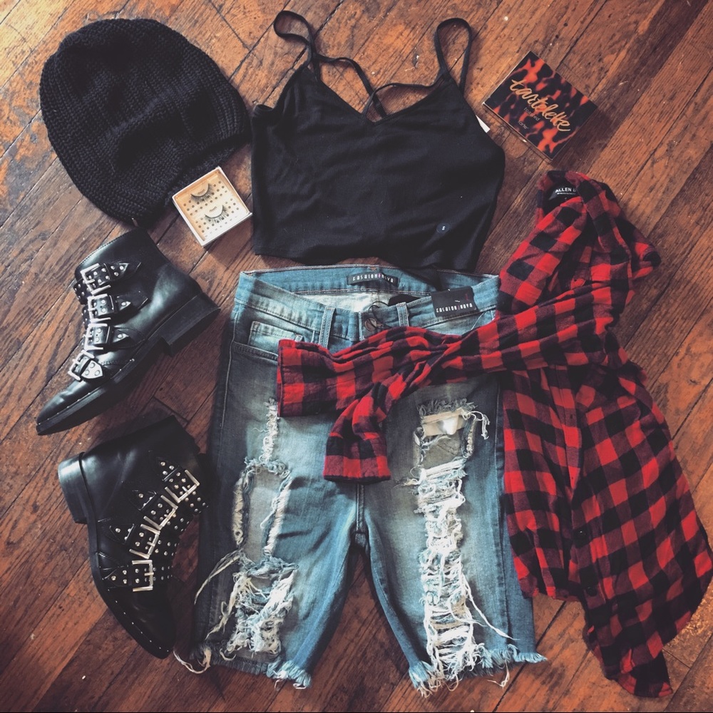 Stretchy Distressed Fashion Nova Boyfriend Shorts